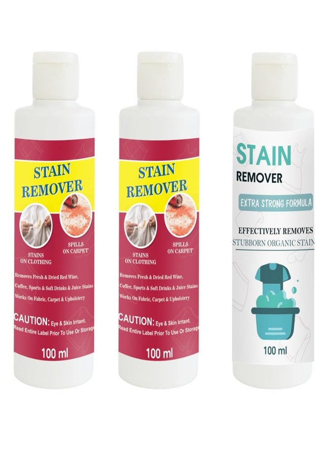 مجموعة مزيل البقع من توفوس باللون الأحمر (عبوتان) ومزيل بقع الدمى | محلول تنظيف متعدد الأسطح للملابس والأقمشة والمفروشات (100 غرام لكل عبوة) - Image 1